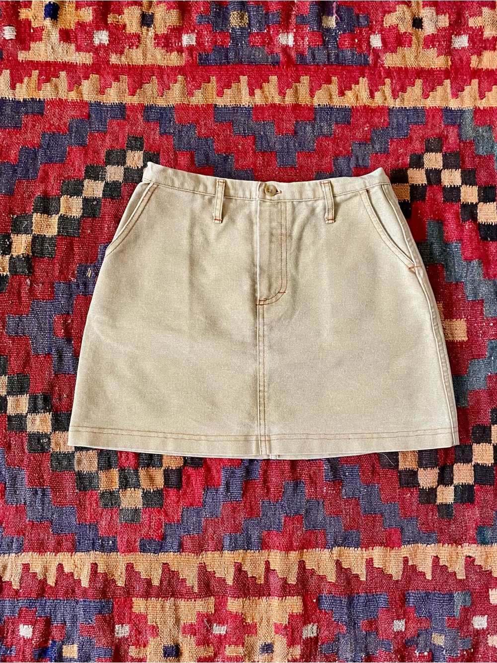 Classic A-Line Structured Mini Skirt